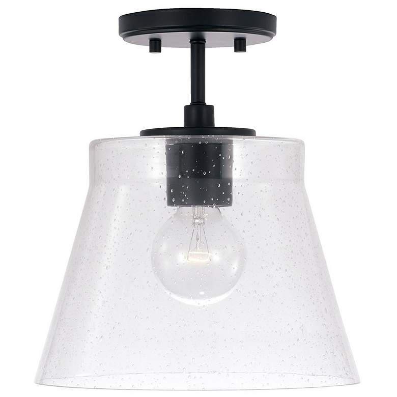 Image 1 HomePlace Lighting Baker 1 Light Pendant Matte Black