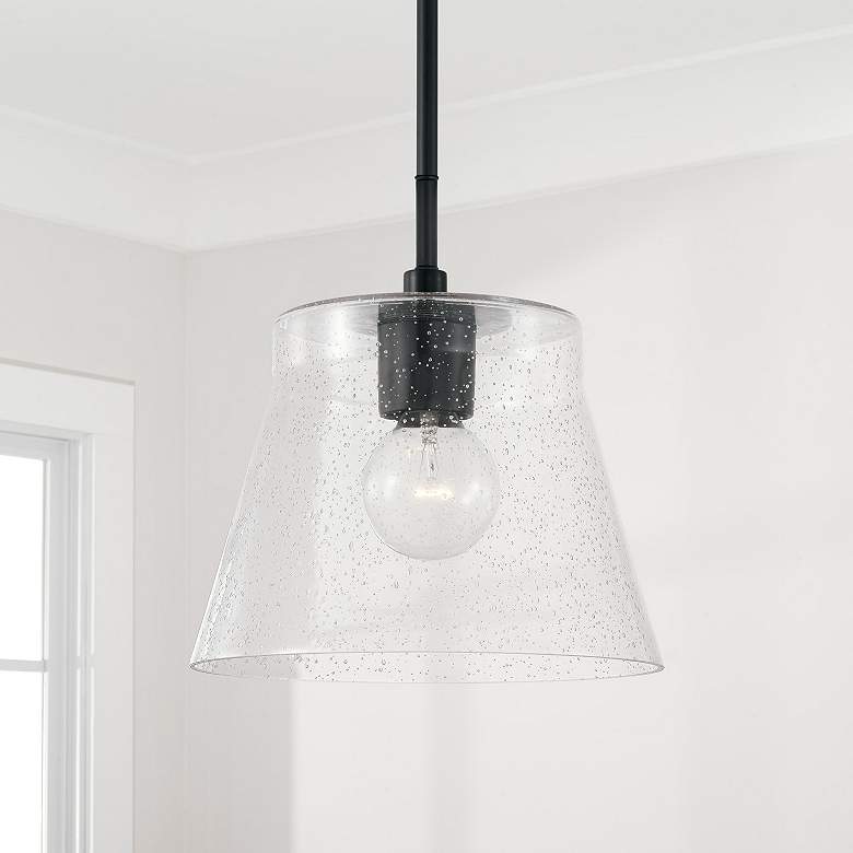 Image 2 HomePlace Lighting Baker 1 Light Pendant Matte Black more views