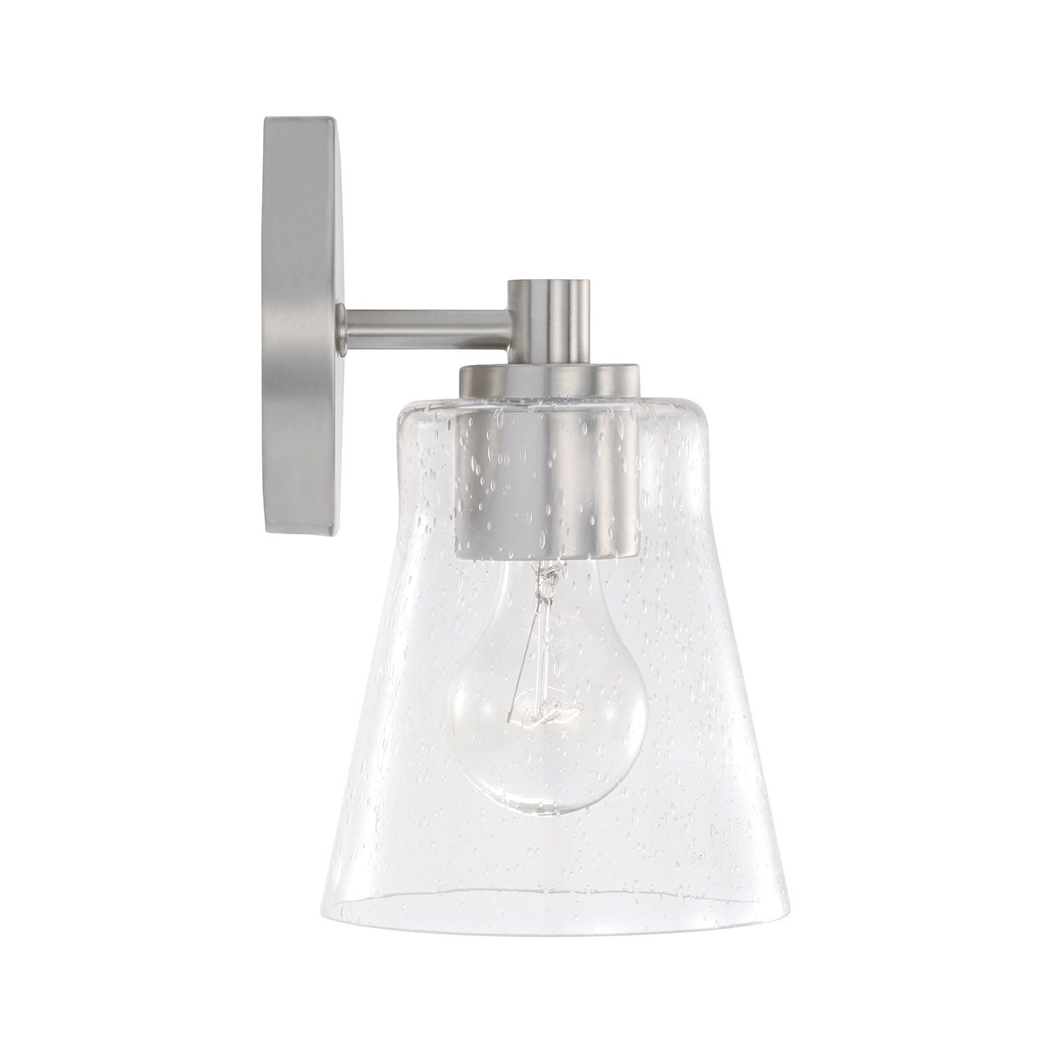 Image 5 HomePlace Lighting Baker 1 Light Sconce 5.5" Brushed Nickel more views