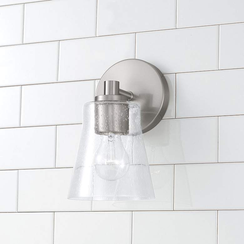 Image 1 HomePlace Lighting Baker 1 Light Sconce Brushed Nickel