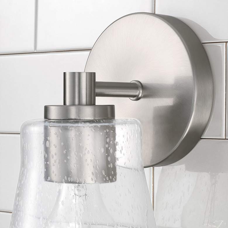 Image 3 HomePlace Lighting Baker 1 Light Sconce Brushed Nickel more views
