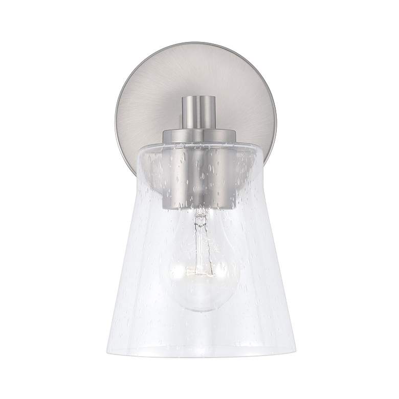 Image 4 HomePlace Lighting Baker 1 Light Sconce Brushed Nickel more views