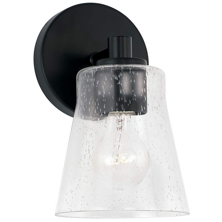 Image 1 HomePlace Lighting Baker 1 Light Sconce Matte Black