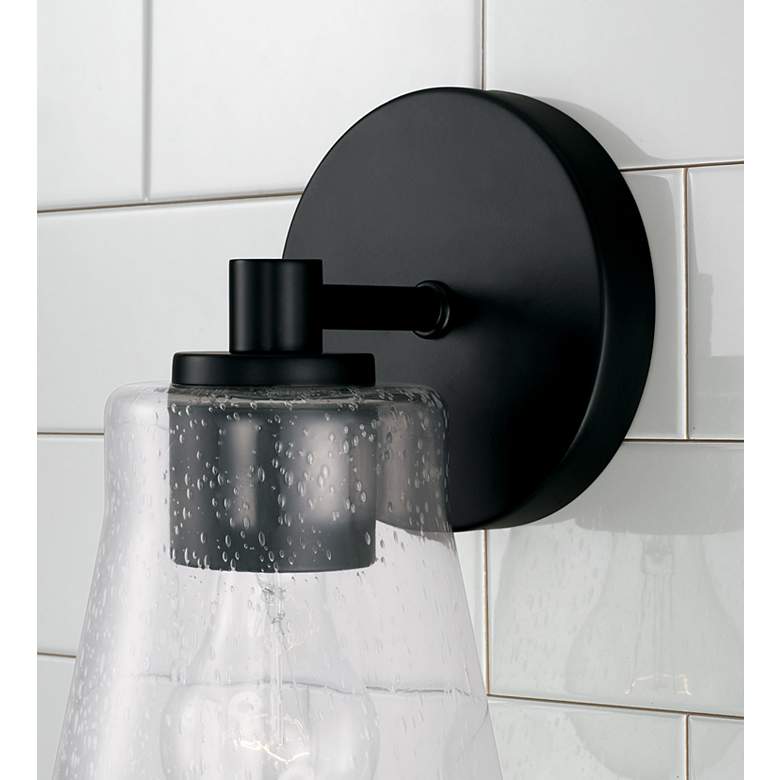 Image 3 HomePlace Lighting Baker 1 Light Sconce Matte Black more views