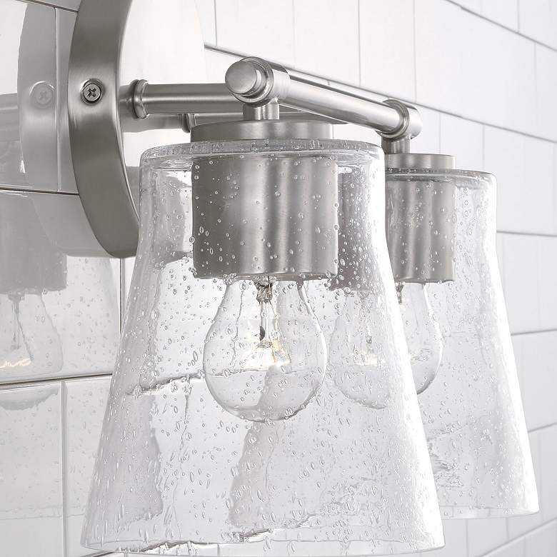 Image 3 HomePlace Lighting Baker 2 Light Vanity Brushed Nickel more views