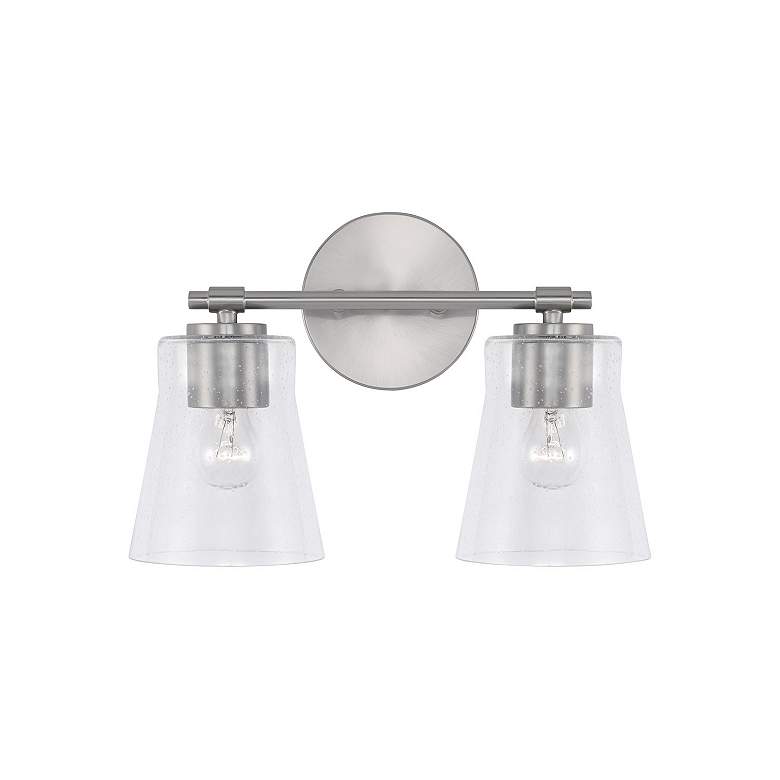 Image 4 HomePlace Lighting Baker 2 Light Vanity Brushed Nickel more views