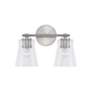 4_HomePlace Lighting Baker 2 Light Vanity Brushed Nickel more views