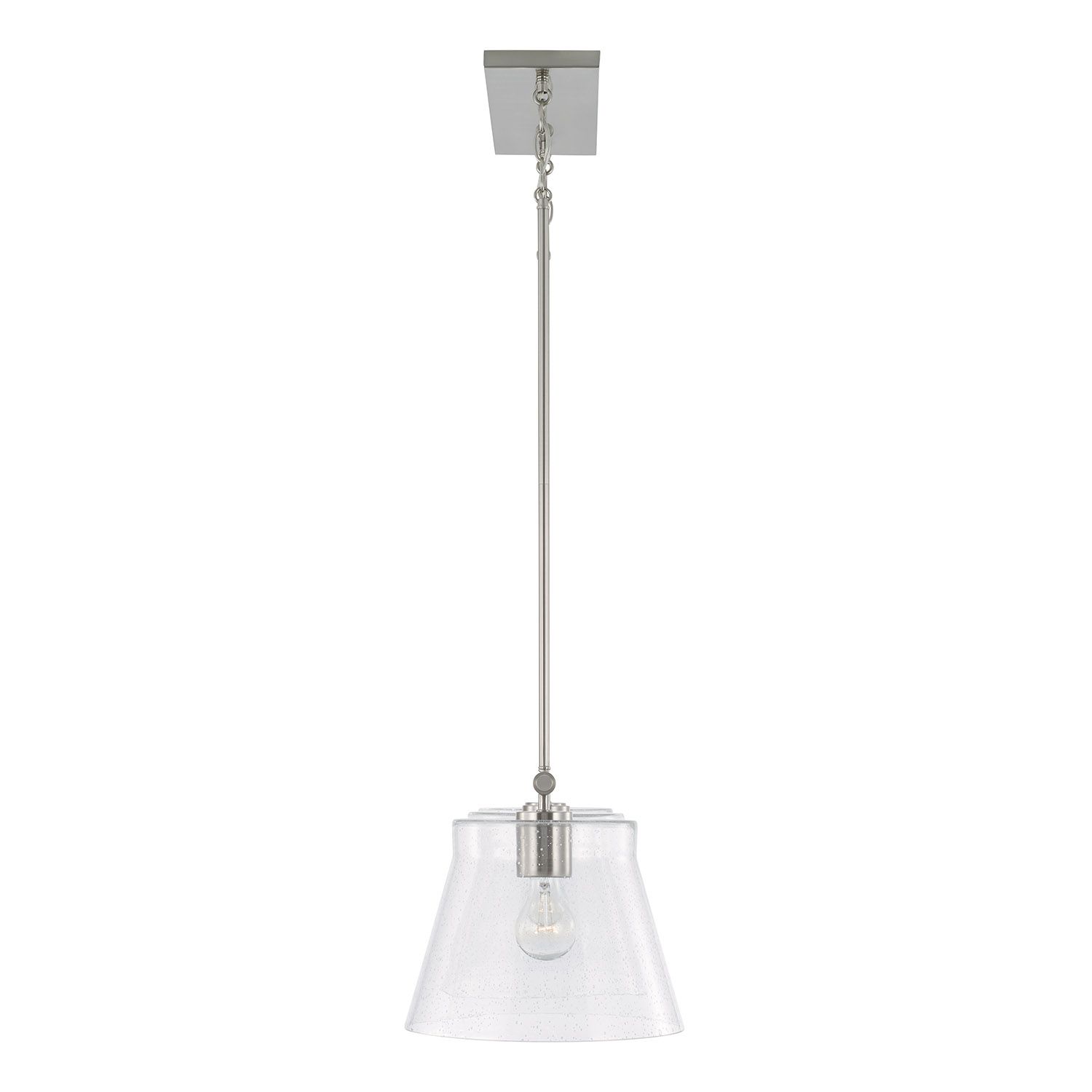 Image 4 HomePlace Lighting Baker 3 Lig Linear Chandelier 44.5" Brushed Nickel more views