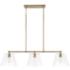 HomePlace Lighting Baker 3 Light Island Aged Brass