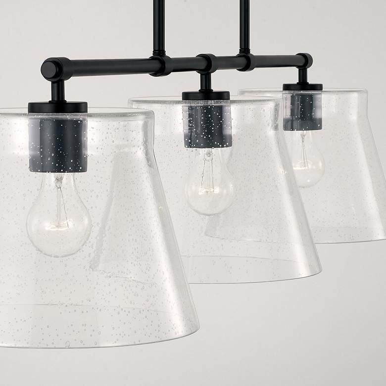 Image 3 HomePlace Lighting Baker 3 Light Island Matte Black more views