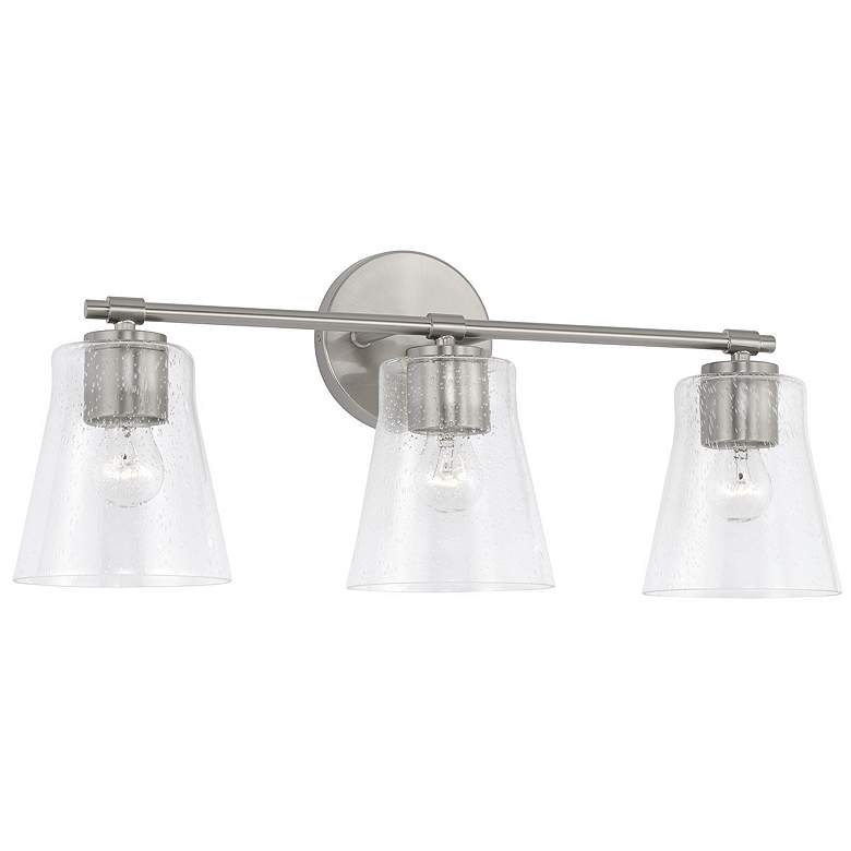 Image 1 HomePlace Lighting Baker 3 Light Vanity Brushed Nickel