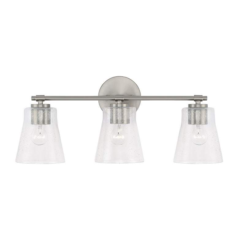 Image 3 HomePlace Lighting Baker 3 Light Vanity Brushed Nickel more views