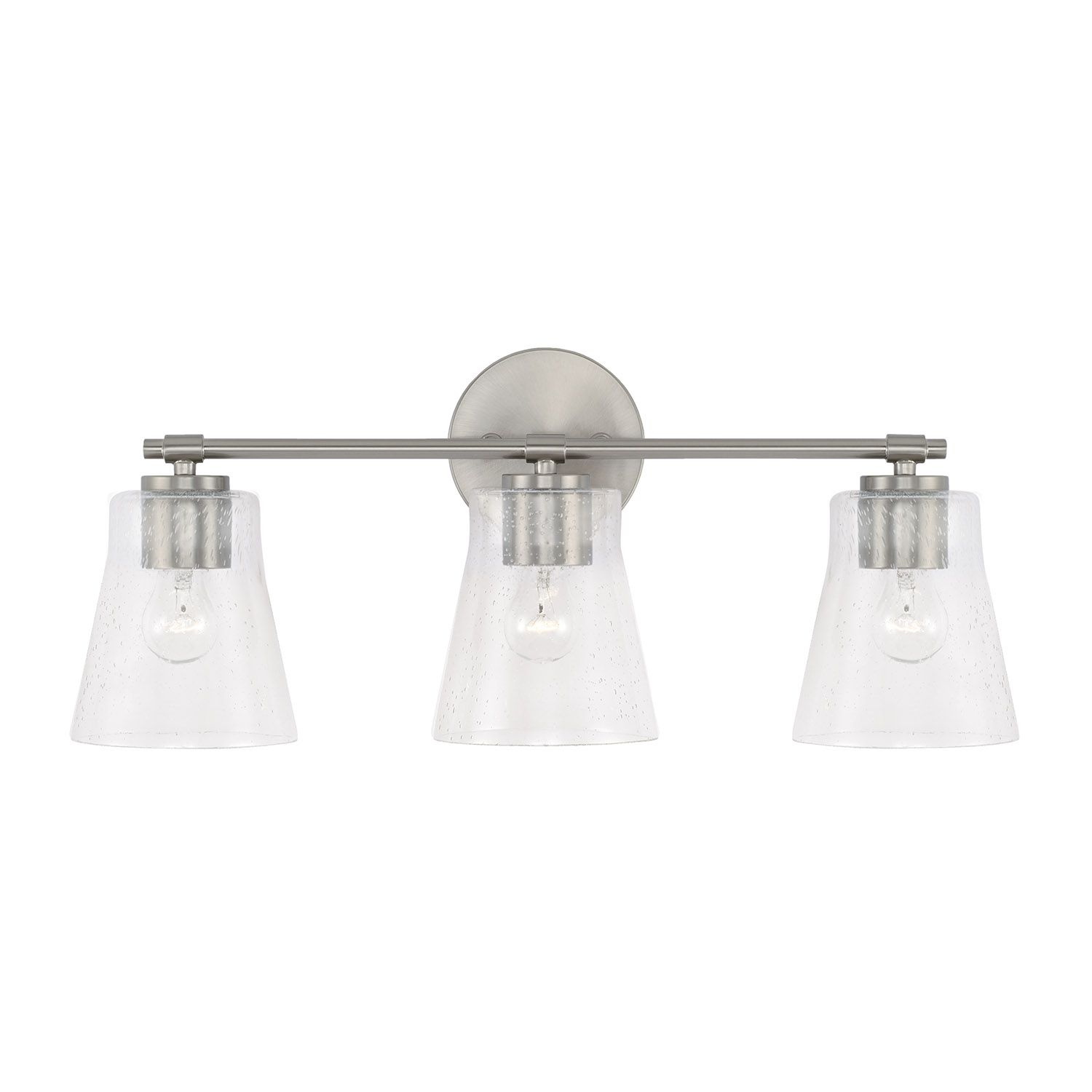Image 4 HomePlace Lighting Baker 3 Light Vanity Brushed Nickel more views