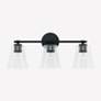 Thumbnail3 of HomePlace Lighting Baker 3 Light Vanity Matte Black more views