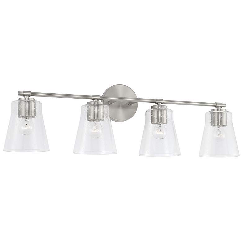 Image 1 HomePlace Lighting Baker 4 Light Vanity Brushed Nickel