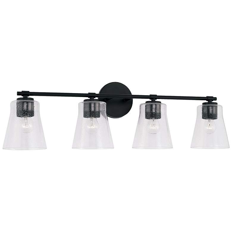 Image 1 HomePlace Lighting Baker 4 Light Vanity Matte Black