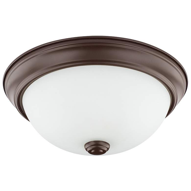 Image 1 HomePlace Lighting Bates 2 Light Flush Mount Bronze