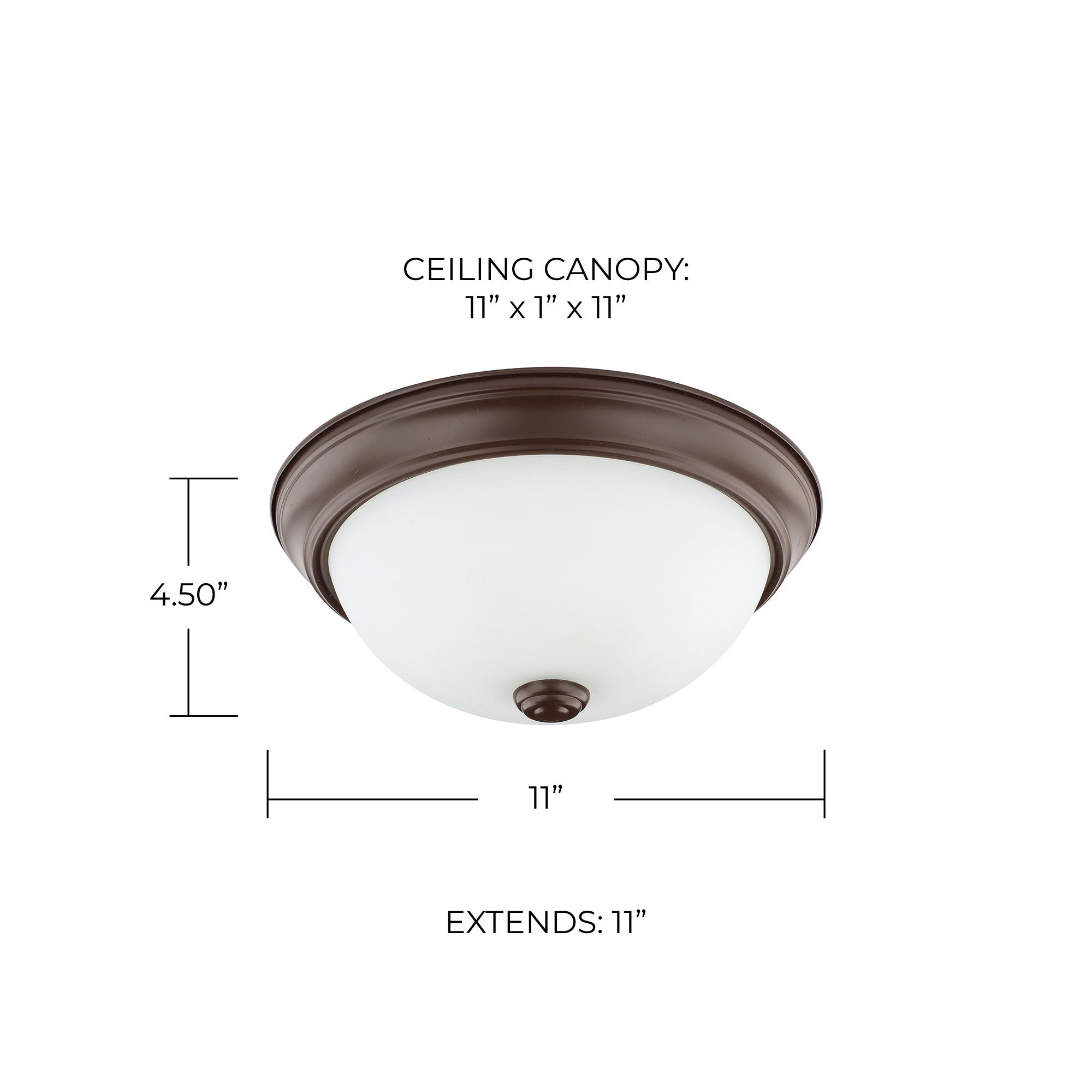 Thumbnail2 of HomePlace Lighting Bates 2 Light Flush Mount Bronze more views