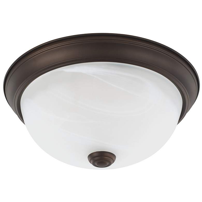 Image 1 HomePlace Lighting Bates 2 Light Flush Mount Bronze