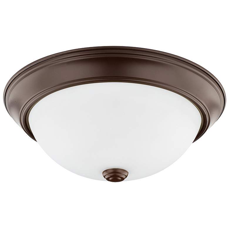 Image 1 HomePlace Lighting Bates 2 Light Flush Mount Bronze