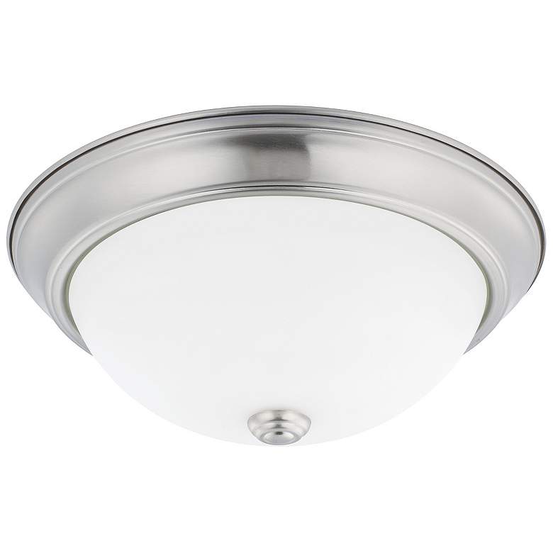 Image 1 HomePlace Lighting Bates 2 Light Flush Mount Brushed Nickel
