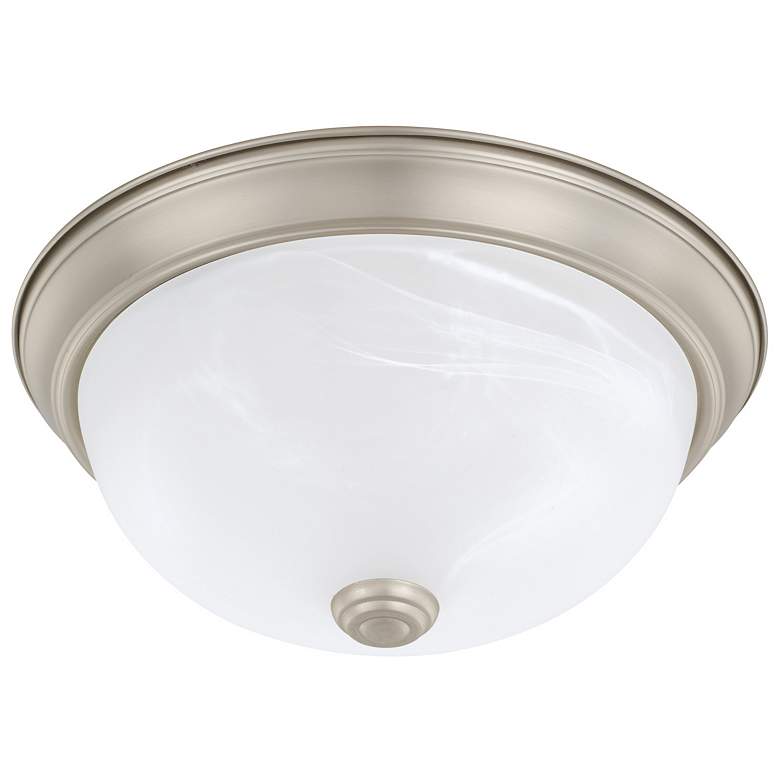 Image 1 HomePlace Lighting Bates 2 Light Flush Mount Matte Nickel