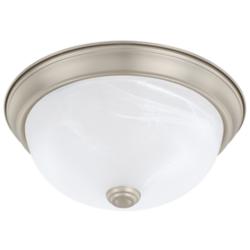 HomePlace Lighting Bates 2 Light Flush Mount Matte Nickel