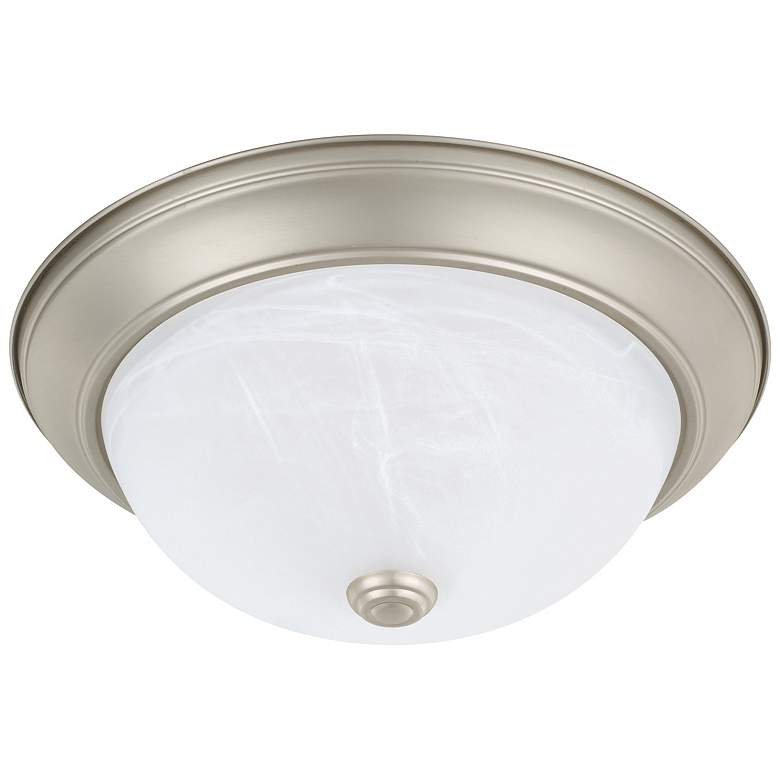 Image 1 HomePlace Lighting Bates 2 Light Flush Mount Matte Nickel