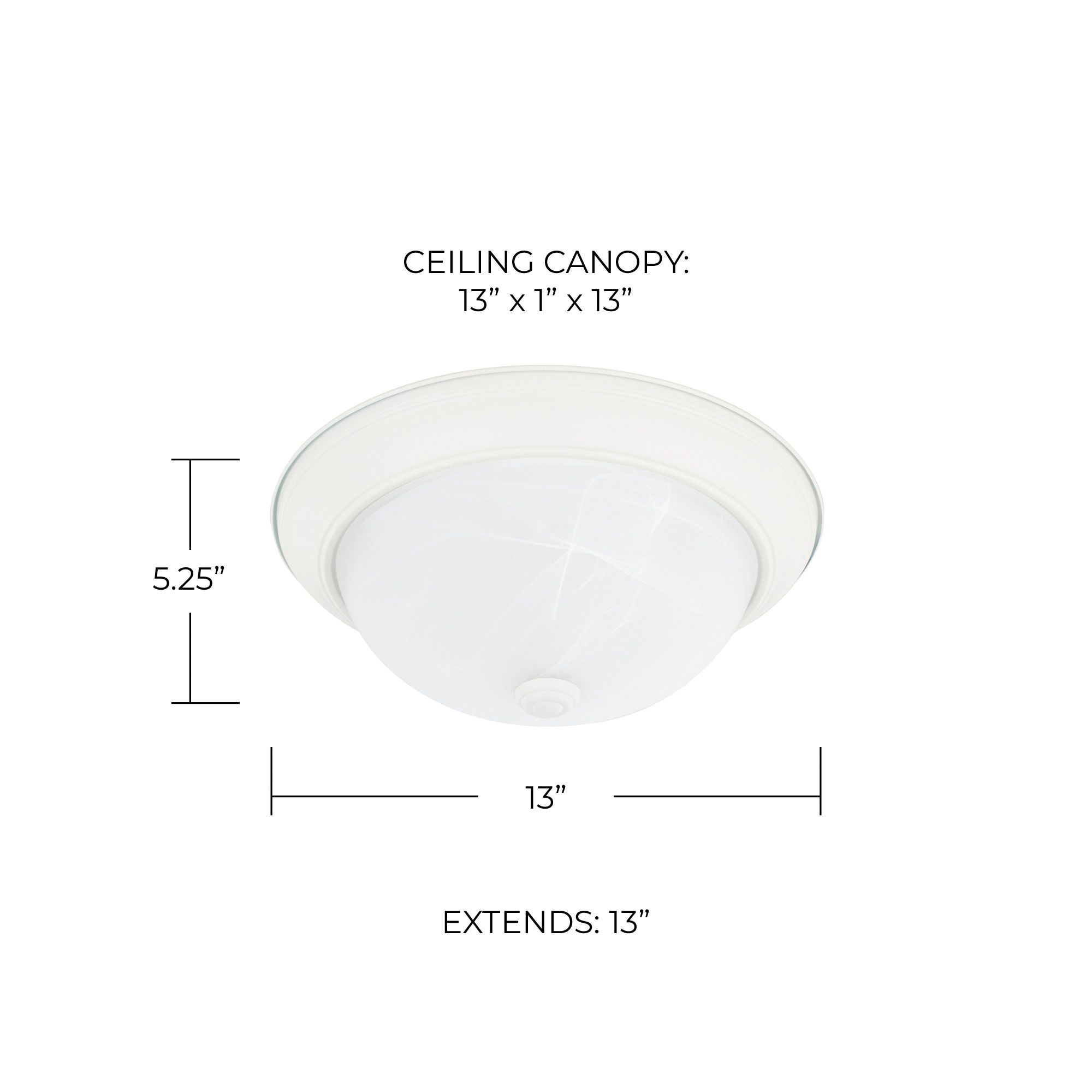 Image 2 HomePlace Lighting Bates 2 Light Flush Mount Warm White more views