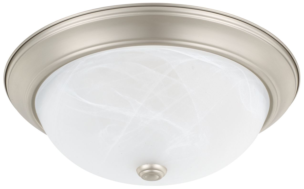 HomePlace Lighting Bates 3 Light Flush 14.75" Matte Nickel