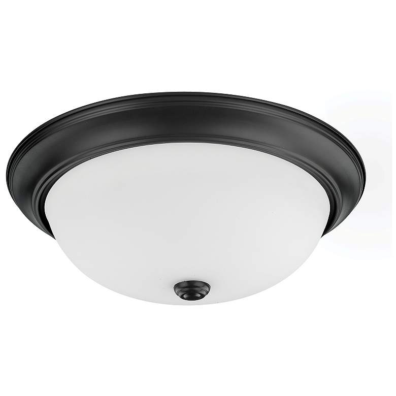 Image 1 HomePlace Lighting Bates 3 Light Flush Mount Matte Black