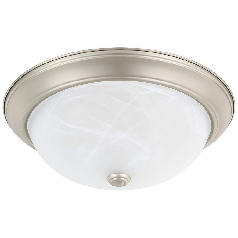 Image 1 HomePlace Lighting Bates 3 Light Flush Mount Matte Nickel