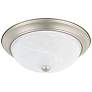 HomePlace Lighting Bates 3 Light Flush Mount Matte Nickel