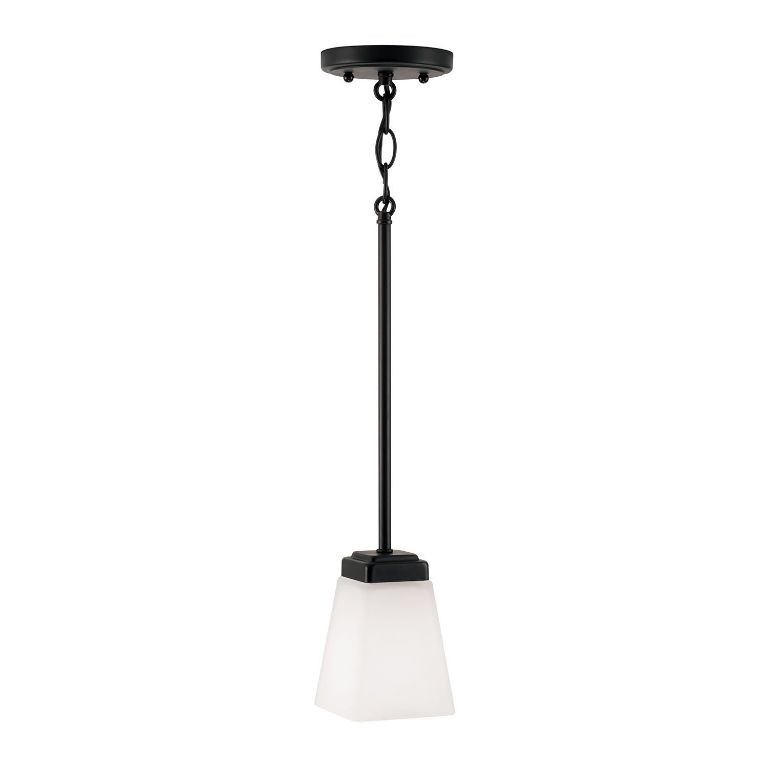 Image 4 HomePlace Lighting Baxley 1 Light Pendant 5" Matte Black more views
