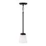 4_HomePlace Lighting Baxley 1 Light Pendant Matte Black more views