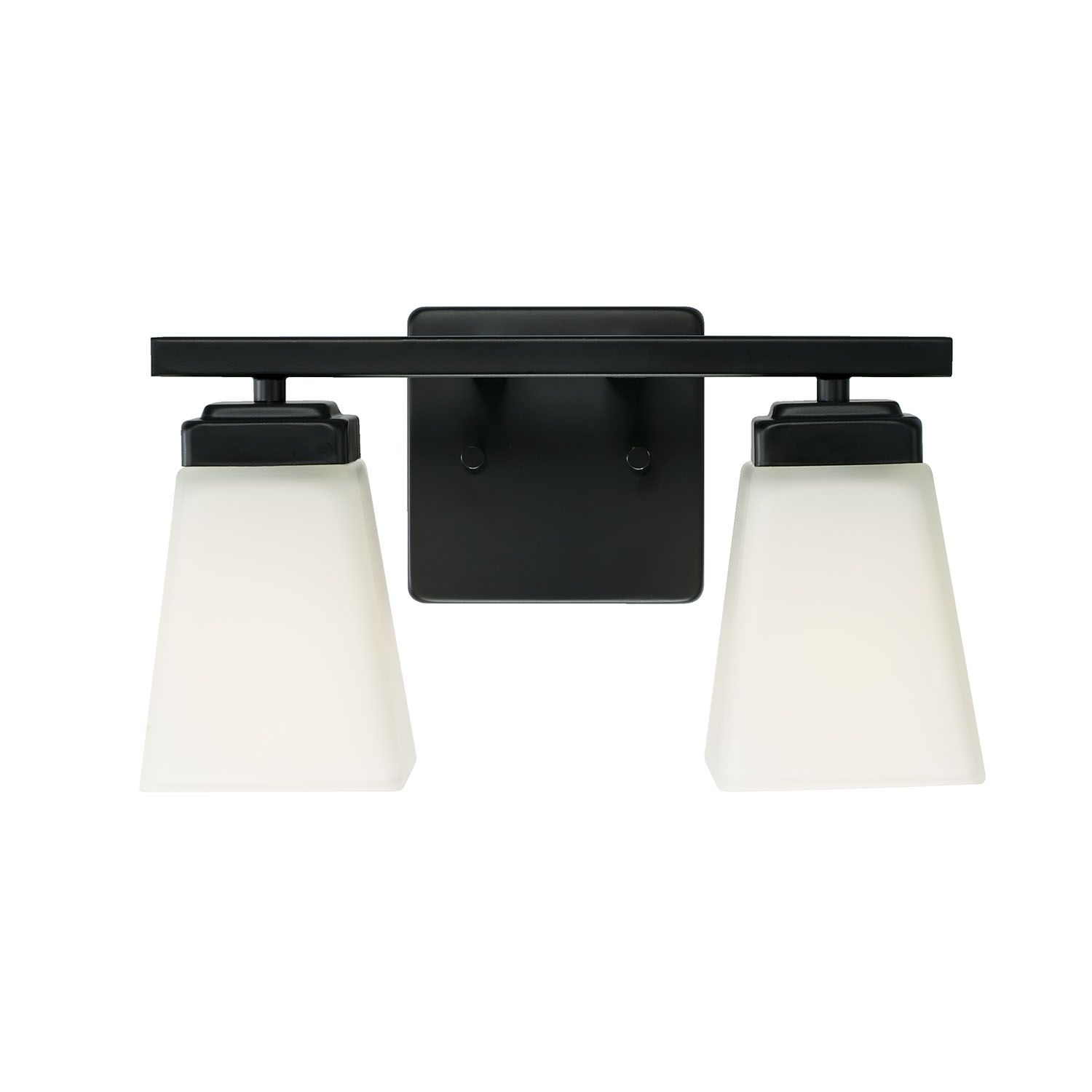 Image 4 HomePlace Lighting Baxley 2 Lig Vanity 13" Matte Black more views