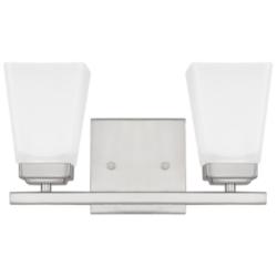 HomePlace Lighting Baxley 2 Light Vanity Brushed Nickel