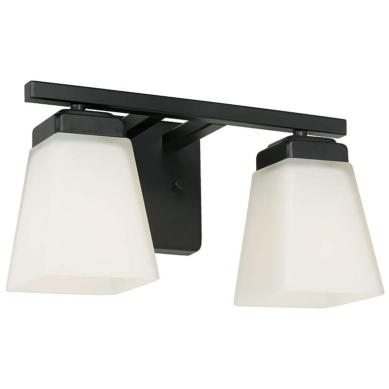 Image 1 HomePlace Lighting Baxley 2 Light Vanity Matte Black