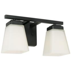 HomePlace Lighting Baxley 2 Light Vanity Matte Black