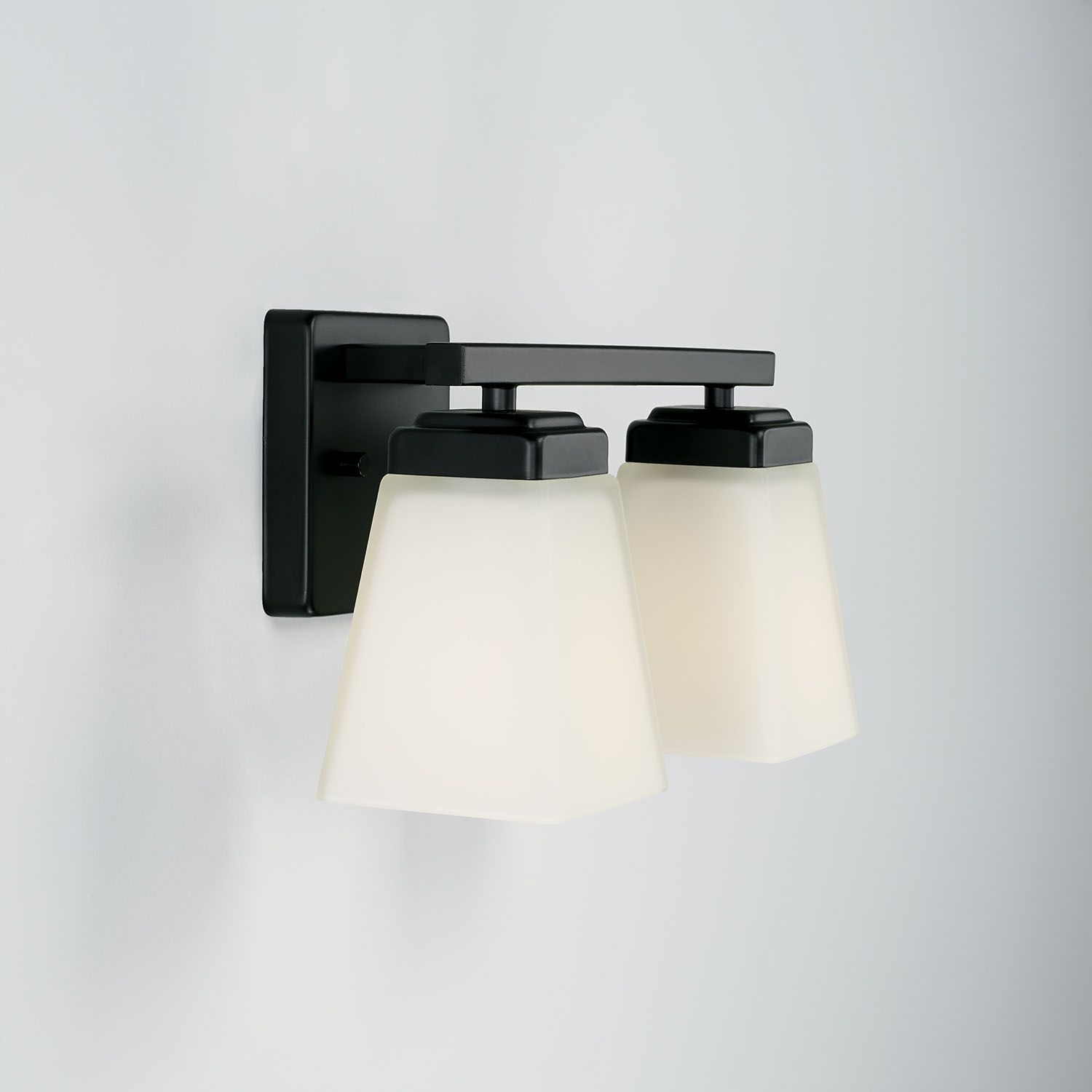 Image 3 HomePlace Lighting Baxley 2 Light Vanity Matte Black more views