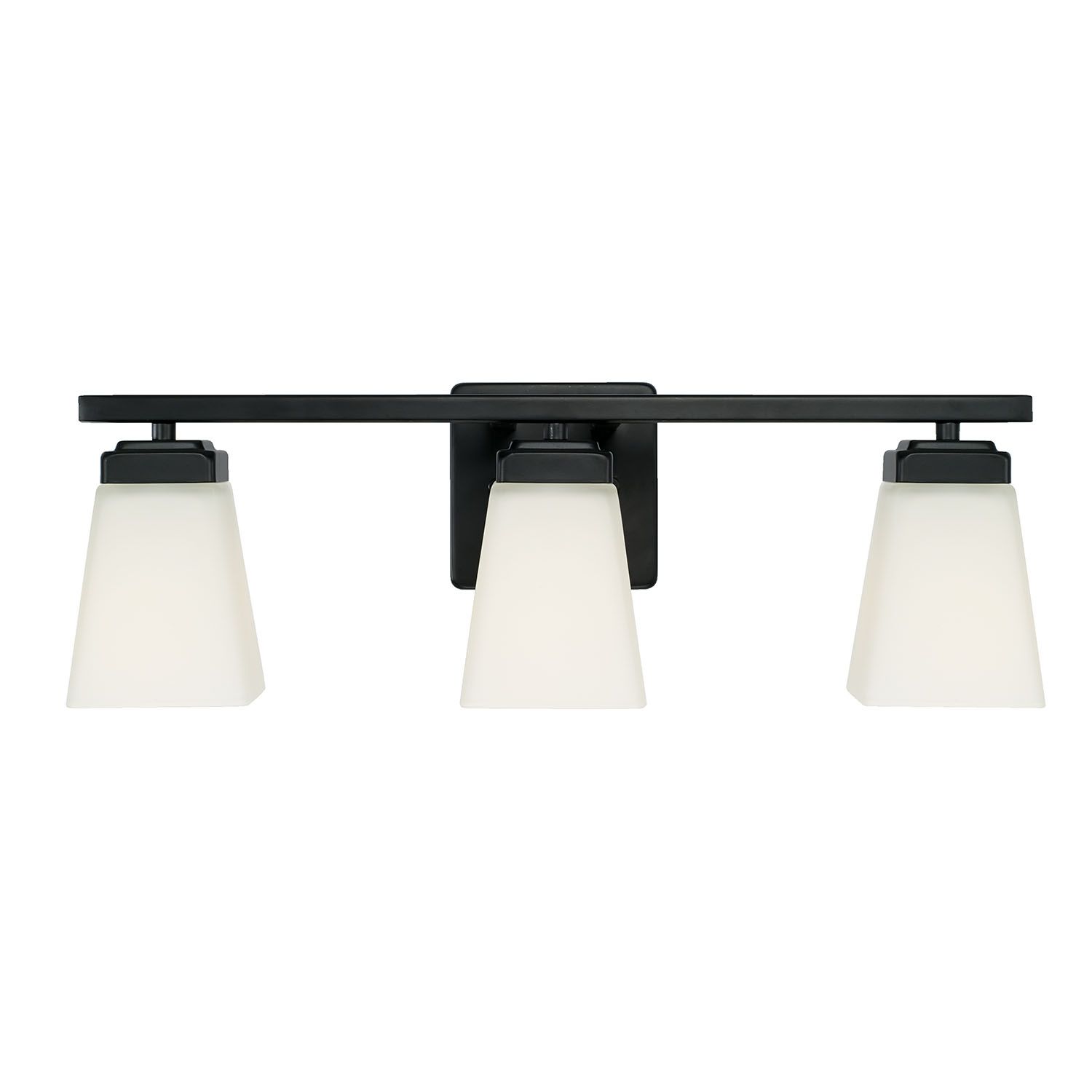 Image 4 HomePlace Lighting Baxley 3 Light Vanity 21.75" Matte Black more views