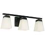 HomePlace Lighting Baxley 3 Light Vanity Matte Black