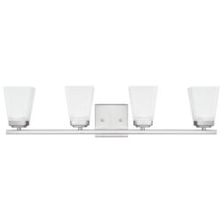 HomePlace Lighting Baxley 4 Light Vanity Brushed Nickel