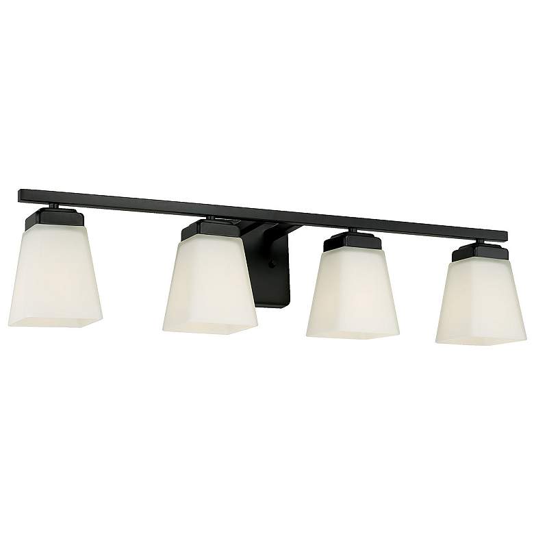 Image 1 HomePlace Lighting Baxley 4 Light Vanity Matte Black