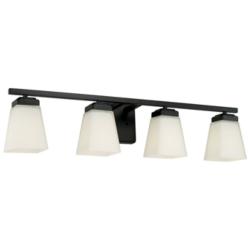 HomePlace Lighting Baxley 4 Light Vanity Matte Black