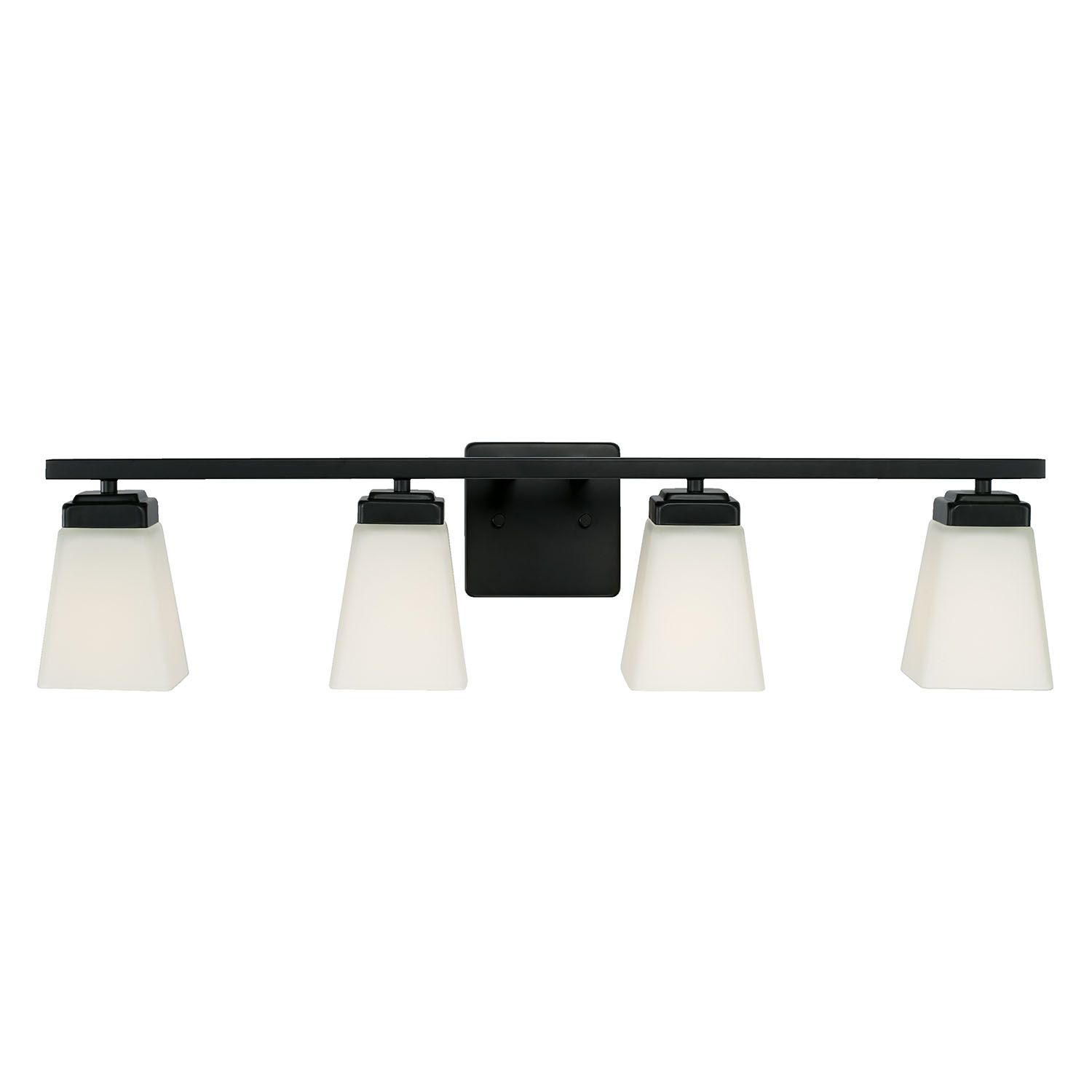 Image 4 HomePlace Lighting Baxley 4 Light Vanity Matte Black more views