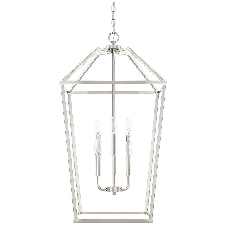 Image 1 HomePlace Lighting Birch 6 Light Foyer Brushed Nickel