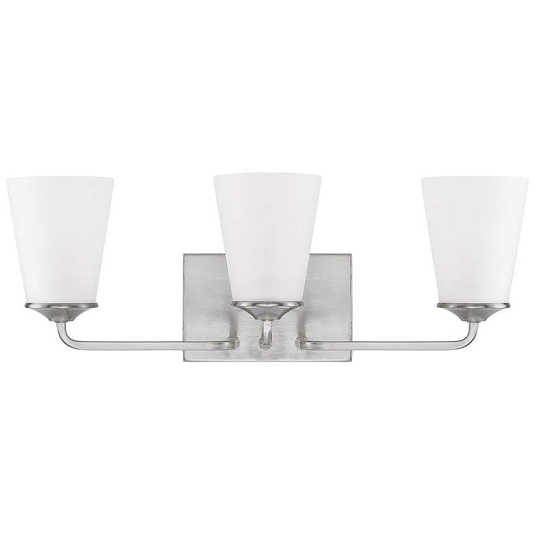 Image 1 HomePlace Lighting Braylon 3 Light Vanity Brushed Nickel