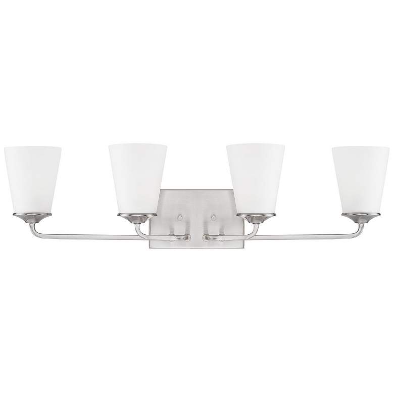 Image 1 HomePlace Lighting Braylon 4 Light Vanity Brushed Nickel