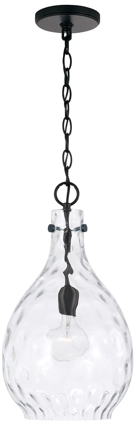 Image 2 HomePlace Lighting Brentwood 1 Lig Pendant 9.75" Matte Black
